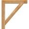 Ekena Millwork Traditional Block Rough Sawn Bracket w/ Offset Brace, Western Red Cedar, 6"W x 32"D x 36"H BKT0604X32X36TRA05RWR - alternate 3